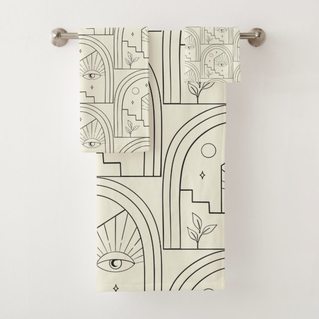 Ligne d'arc de paysage céleste en noir  (En situation)