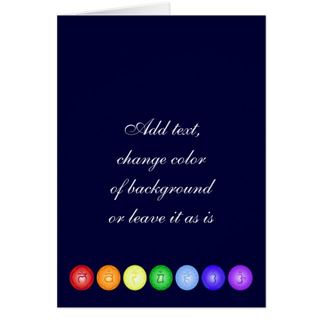 Ligne de 7 chakras (Devant)