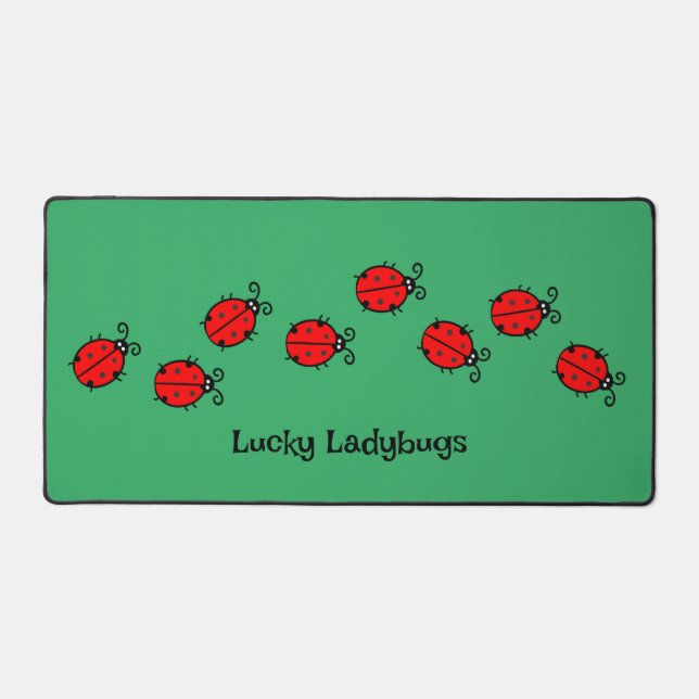 Ligne de Lady Bugs Design Desk Mat (Recto)