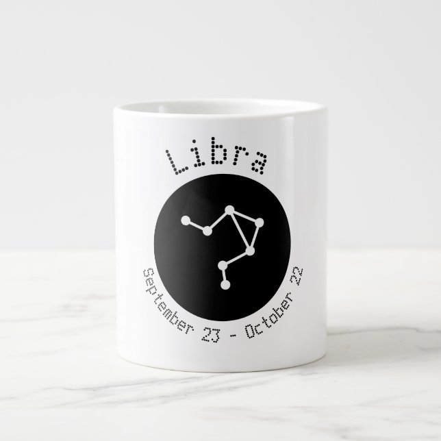 Ligne de point Libra Jumbo Mug (Devant)