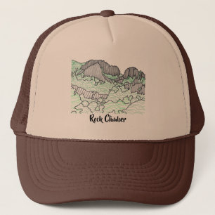 Ligne Dessin Rochers Montagnes Vos Mots Casquette