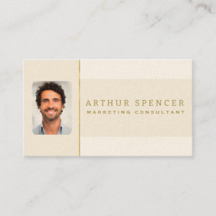 Ligne Golden Minimaliste Carte de visite professio
