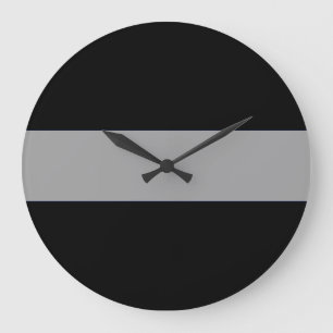 Ligne mince gris Horloge de l'agent correctionnel