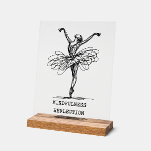 Ligne minimaliste Art Ballerina Dance Design