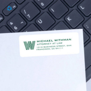 LIGNE MODERNE MONOGRAMME AVOCAT D'AFFAIRES EXPERT-