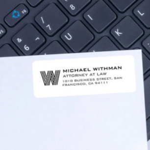 LIGNE MODERNE MONOGRAMME AVOCAT D'AFFAIRES EXPERT-