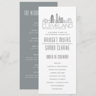 Ligne Skyline stylisée Cleveland Programme de ma