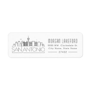 Ligne Skyline Stylisée San Antonio