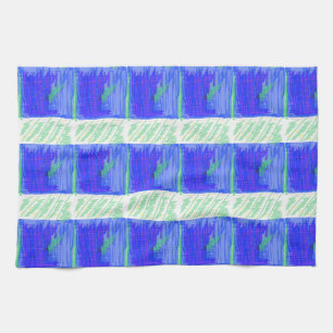 Ligne Tempest Bruit sur une serviette de cuisine