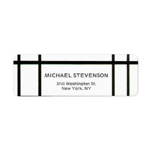 Lignes Abstraites en noir blanc