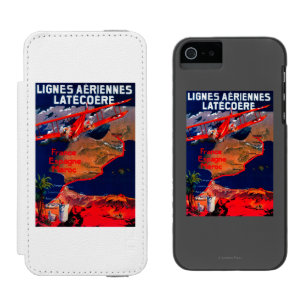 Lignes Aeriennes Latecoere Vintage Poster Incipio Watson™ iPhone 5 Wallet Case