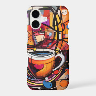 Lignes de café abstraites – Art de café moderne