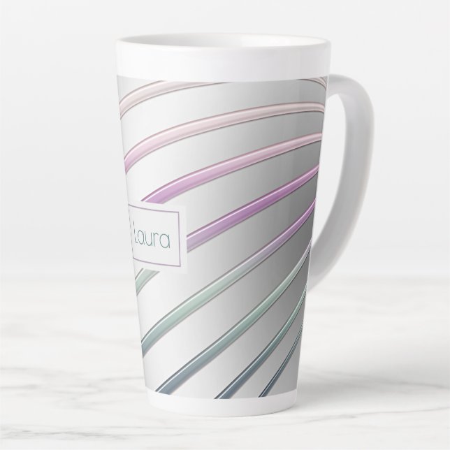 Lignes de dégradé Abstrait Café Mug (Angle droit)