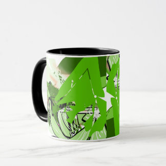 Lignes de jungle au citron — Mug enveloppé abstrai