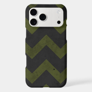 Lignes de motif chevron vert armée gris foncé vint