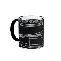 'LIGNES ÉLECTRIQUES" 11 onces. TASSE DE CAFÉ DE