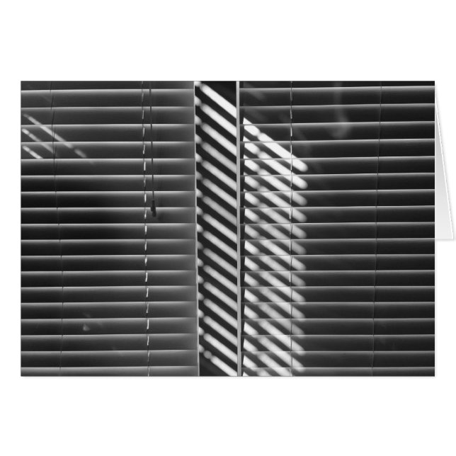 Lignes et lumière, noir, carte (Devant horizontal)