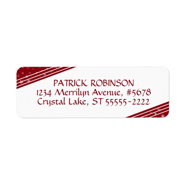 Lignes & Etoiles coins | Rouge et blanc (Devant)