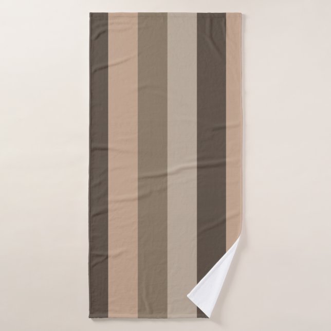 lignes horizontales motif à bande moderne (Serviette de bain)