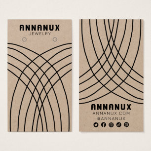 Lignes minimalistes à oreille Bijoux Afficher KRAF