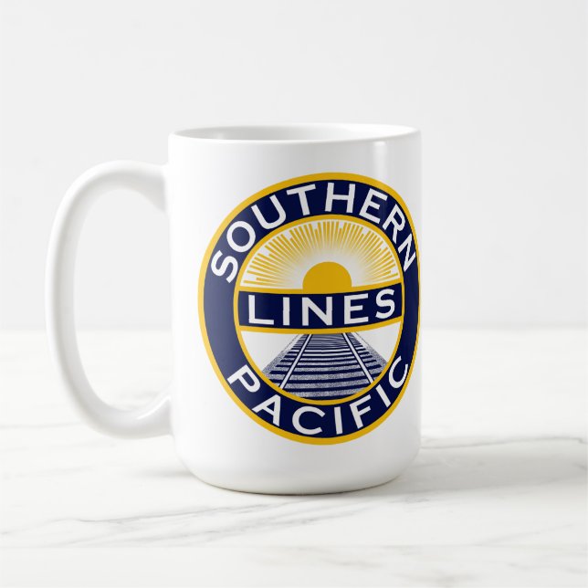 Lignes Pacifique Sud 15 Oz Café Mug (Gauche)