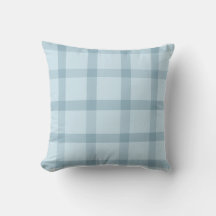 Ligth Blue Chequered Pillow