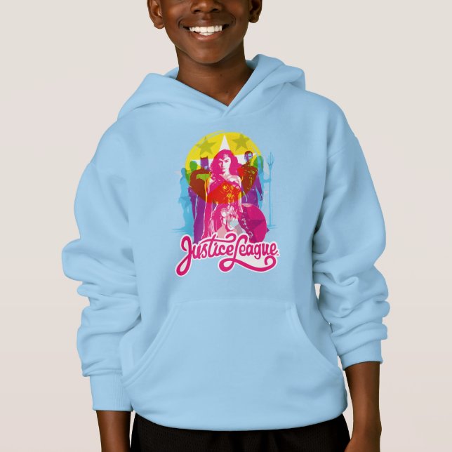 Ligue de Justice | Retro Group & Logo Pop Art (Devant)