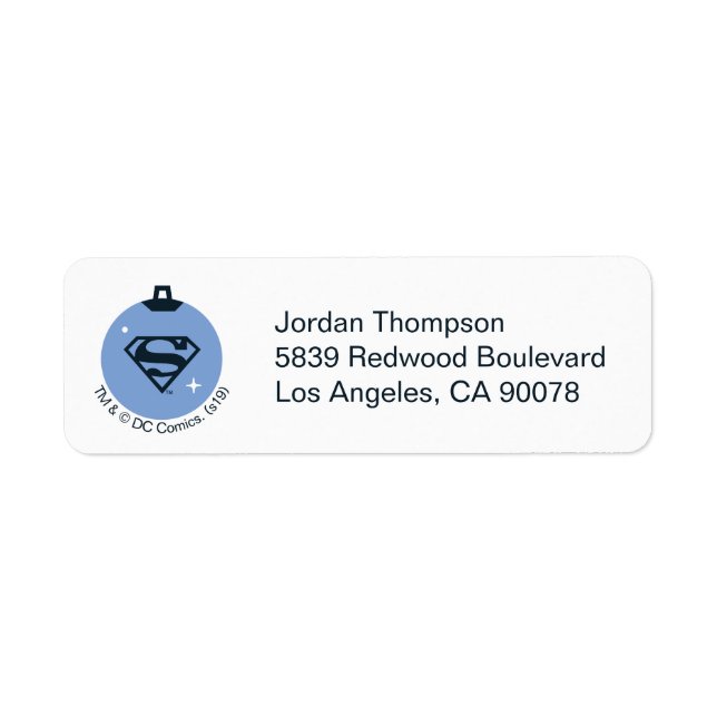 Ligue de Justice Superman Holiday Bauble (Devant)