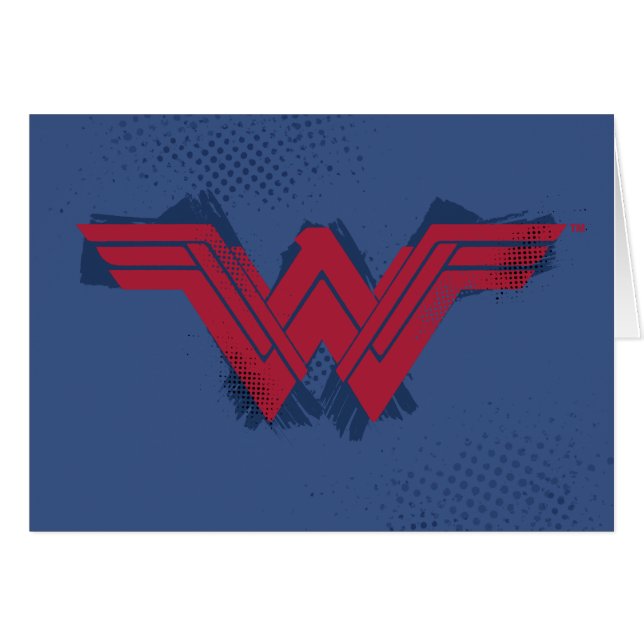 Ligue de Justice | Symbole de femme Wonder brossé (Devant horizontal)
