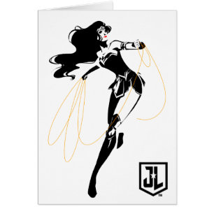 Ligue de Justice   Wonder Woman with Lasso Pop Art