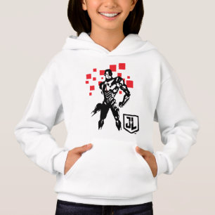 Ligue de la justice  Cyborg Digital Noir Pop Art