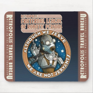Ligue de tapis de souris robotique de personnes