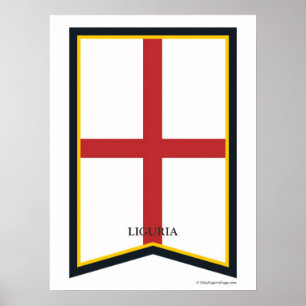 Liguria Italy Region Poster