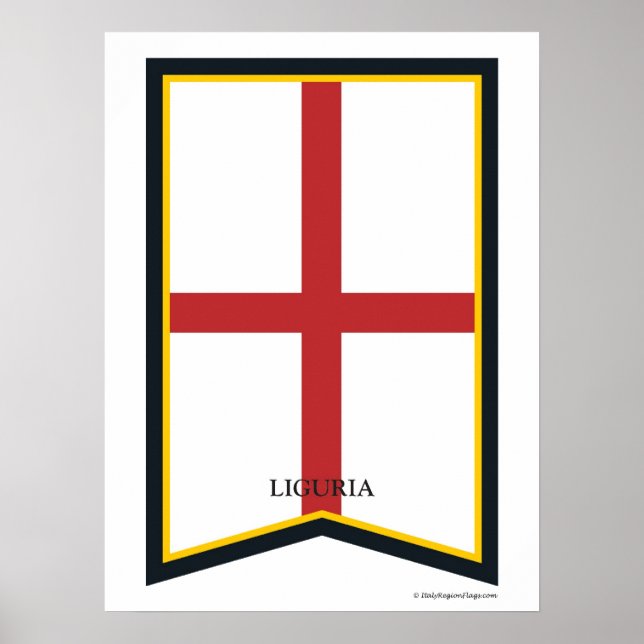 Liguria Italy Region Poster (Front)