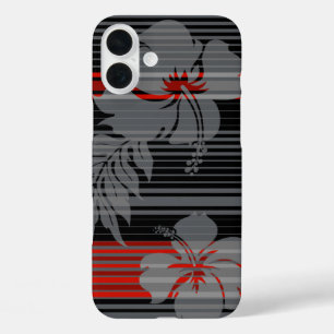Lihue Hibiscus Stripe Hawaiian iPhone 16 Plus Case