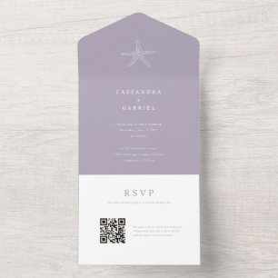 Lihue Wedding Invitation with QR Code RSVP