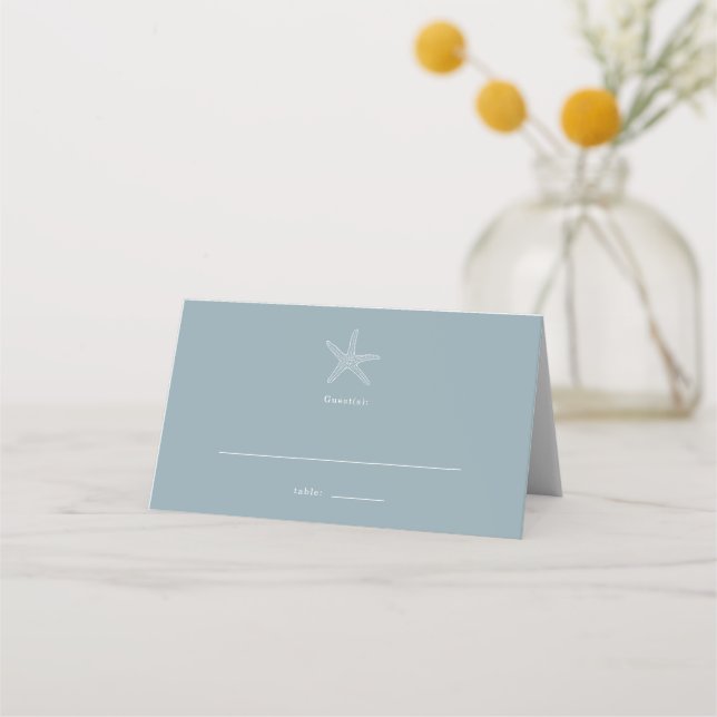 Lihue Wedding Table Placecard (Front)