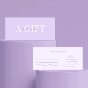 LiIac Lavender a Gift for You Beauty Certificate