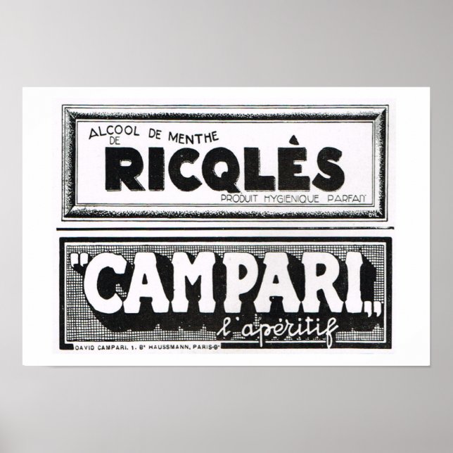 L'Iiustration 1931, Ricqles, Campari Poster (Front)