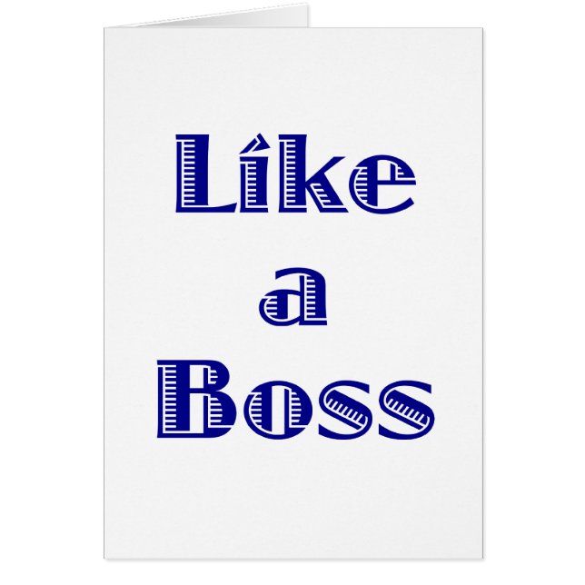 Like a Boss (Front)
