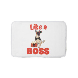 Like A Boss German Shepherd Bath Mat