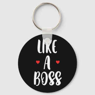 Like A Boss   Hearts Keychain
