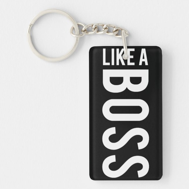 LIKE a BOSS Keychain (Front)