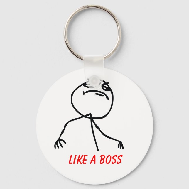 Like a Boss Keychain (Front)