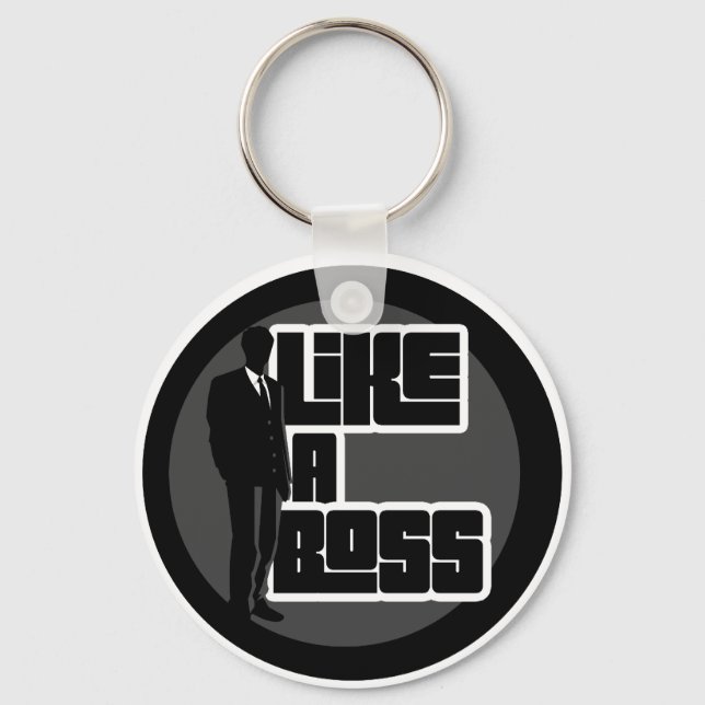 Like a Boss Keychain (Front)