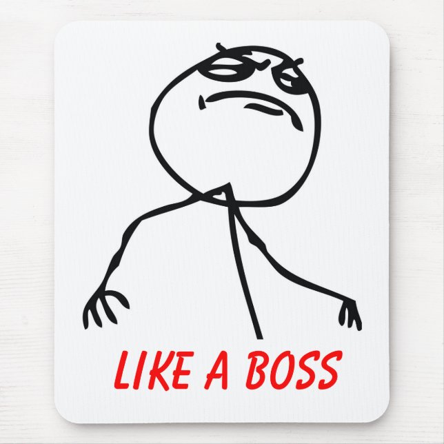 Like a Boss Mouse Pad (Front)