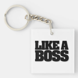 LIKE A BOSS, moustache key ring