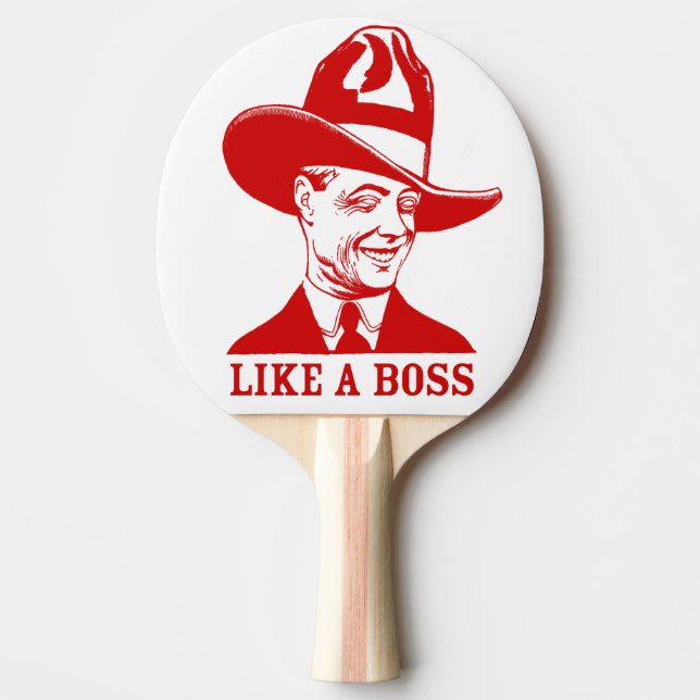 "Like A Boss" Ping Pong Paddles (Front)