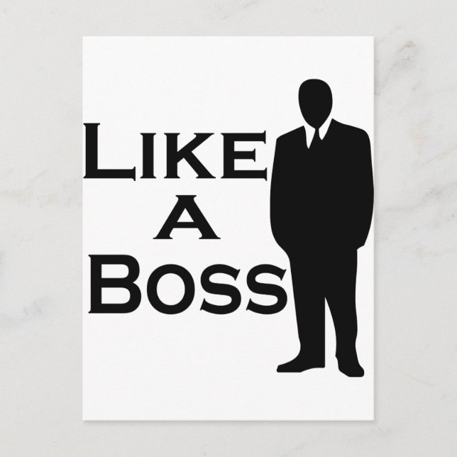 Like a Boss Postcard (Front)