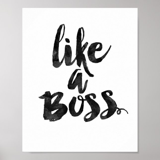 Like A Boss Poster (Front)
